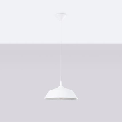 Lustra ar auklu FRIKA 1xE27/15W/230V d. 34 cm balta