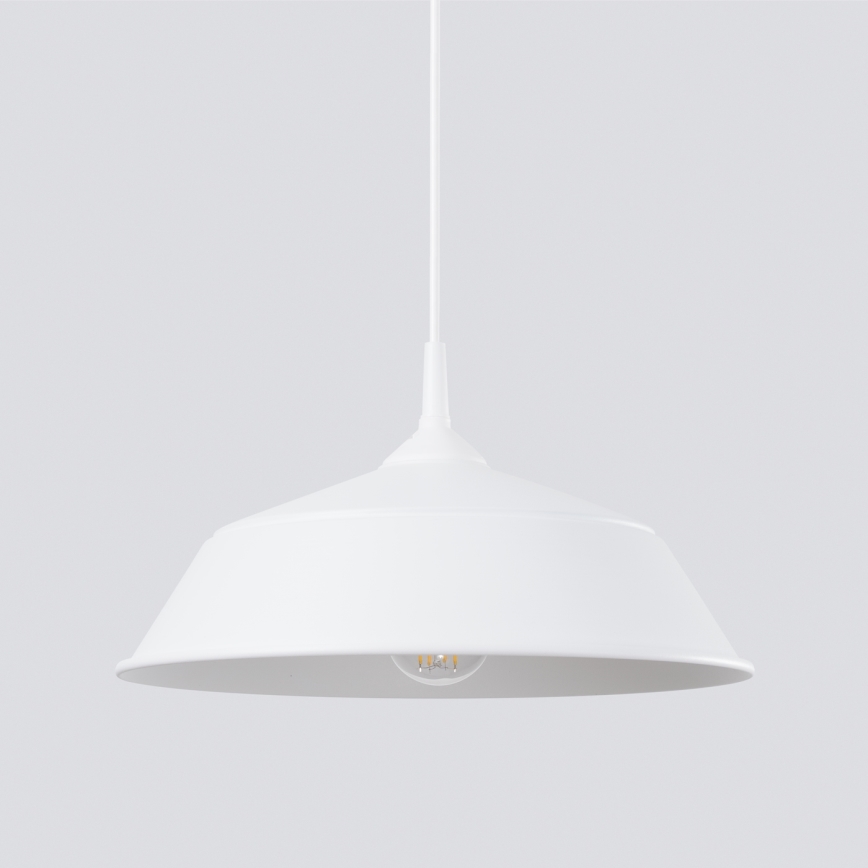 Lustra ar auklu FRIKA 1xE27/15W/230V d. 34 cm balta