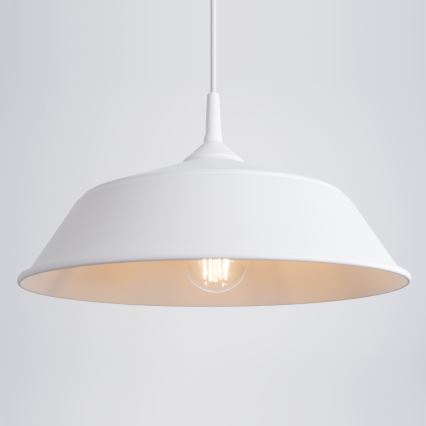 Lustra ar auklu FRIKA 1xE27/15W/230V d. 34 cm balta