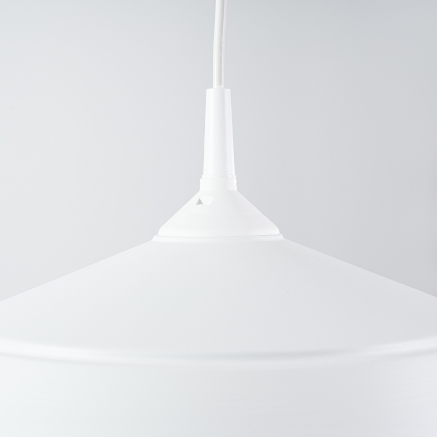 Lustra ar auklu FRIKA 1xE27/15W/230V d. 34 cm balta
