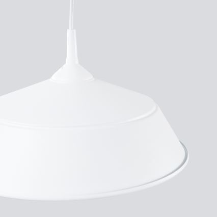 Lustra ar auklu FRIKA 1xE27/15W/230V d. 34 cm balta