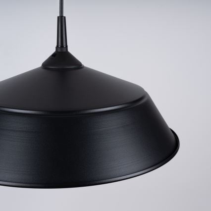 Lustra ar auklu FRIKA 1xE27/15W/230V d. 34 cm melna