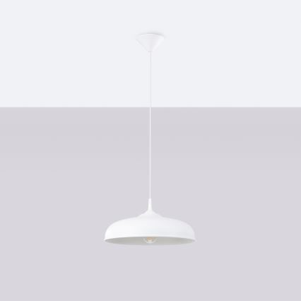Lustra ar auklu GINA 1xE27/15W/230V d. 38 cm balta