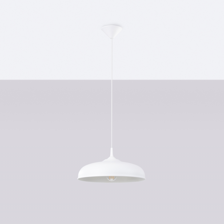 Lustra ar auklu GINA 1xE27/15W/230V d. 38 cm balta