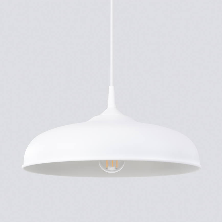 Lustra ar auklu GINA 1xE27/15W/230V d. 38 cm balta