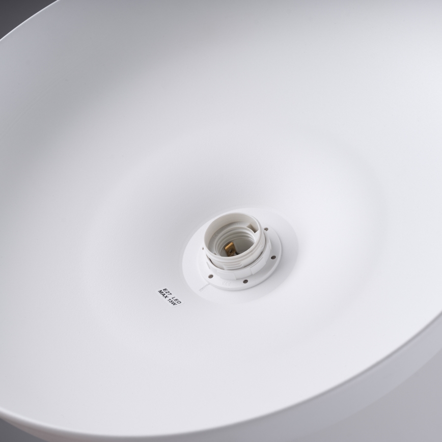 Lustra ar auklu GINA 1xE27/15W/230V d. 38 cm balta