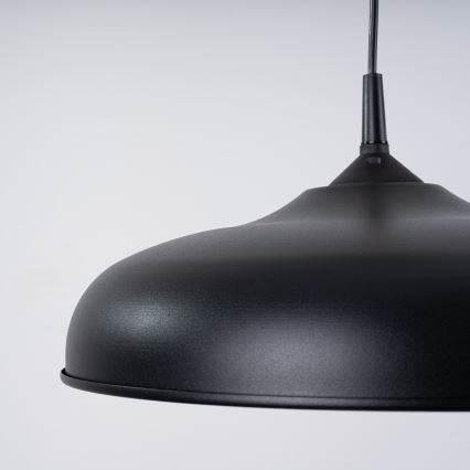 Lustra ar auklu GINA 1xE27/15W/230V d. 38 cm melna