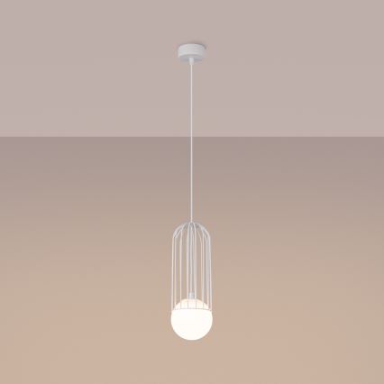 Lustra ar auklu BRINA 1xG9/8W/230V balta
