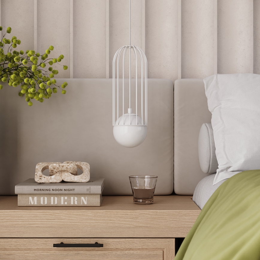Lustra ar auklu BRINA 1xG9/8W/230V balta