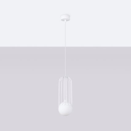Lustra ar auklu BRINA 1xG9/8W/230V balta