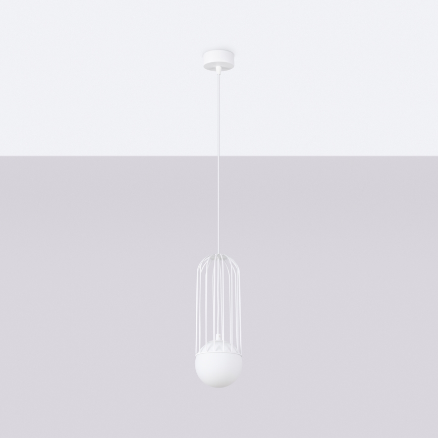 Lustra ar auklu BRINA 1xG9/8W/230V balta