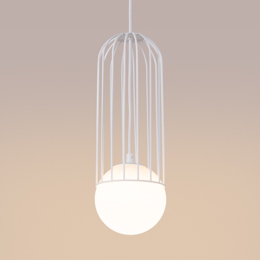 Lustra ar auklu BRINA 1xG9/8W/230V balta
