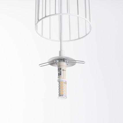 Lustra ar auklu BRINA 1xG9/8W/230V balta