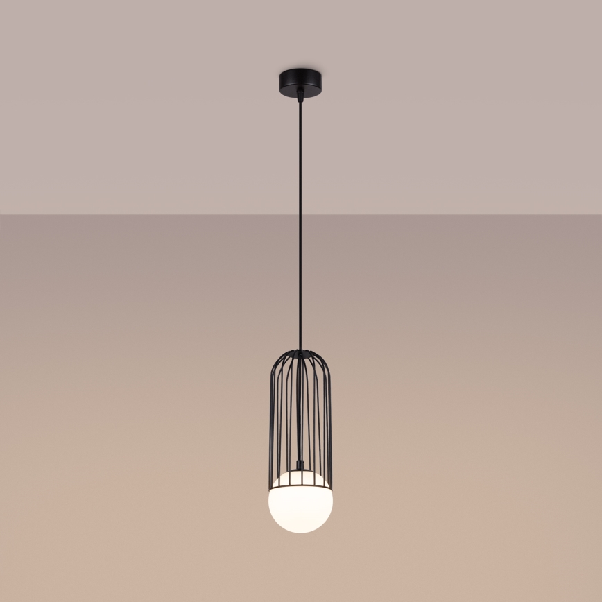 Lustra ar auklu BRINA 1xG9/8W/230V melna
