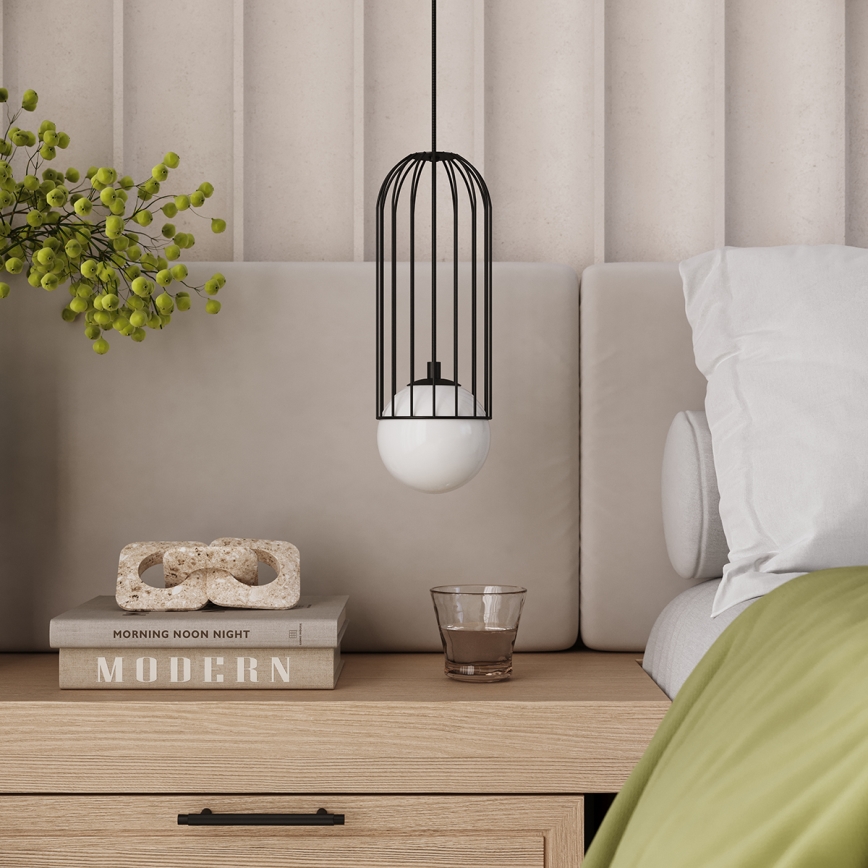 Lustra ar auklu BRINA 1xG9/8W/230V melna