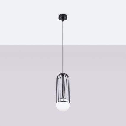 Lustra ar auklu BRINA 1xG9/8W/230V melna