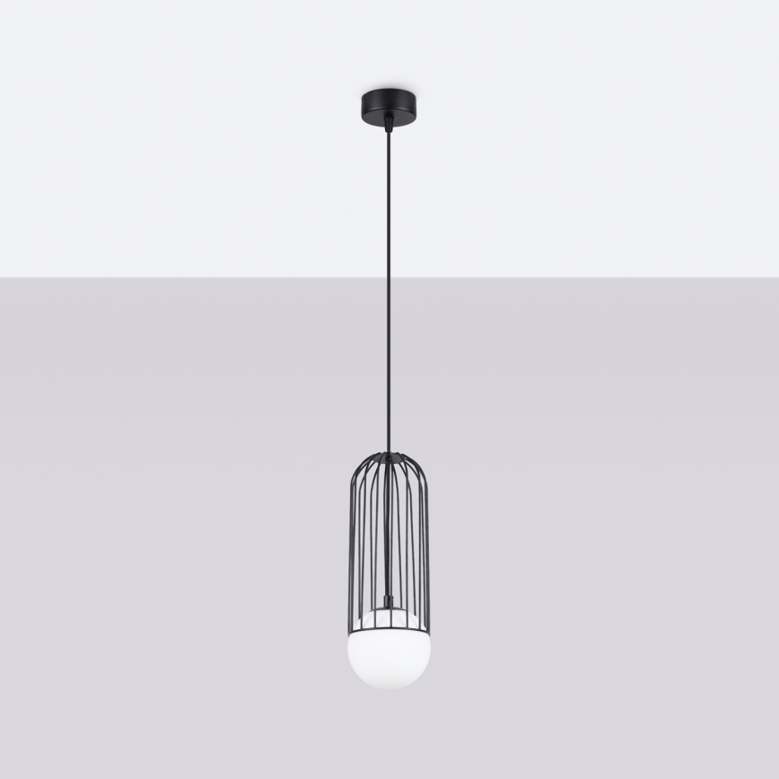 Lustra ar auklu BRINA 1xG9/8W/230V melna