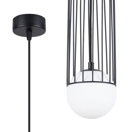 Lustra ar auklu BRINA 1xG9/8W/230V melna
