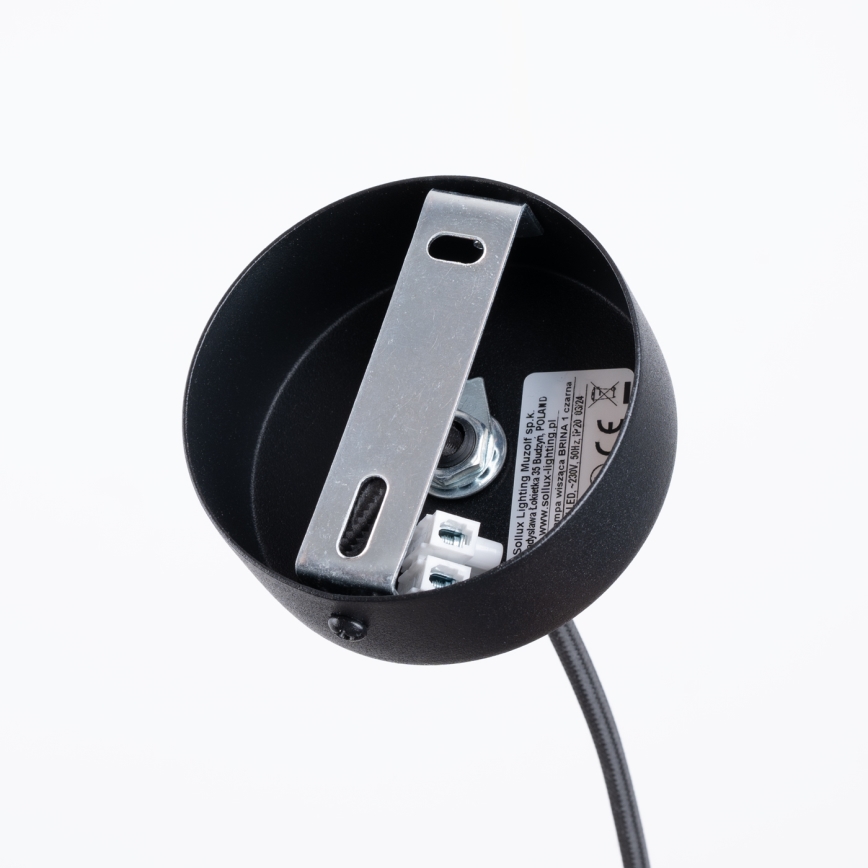 Lustra ar auklu BRINA 1xG9/8W/230V melna