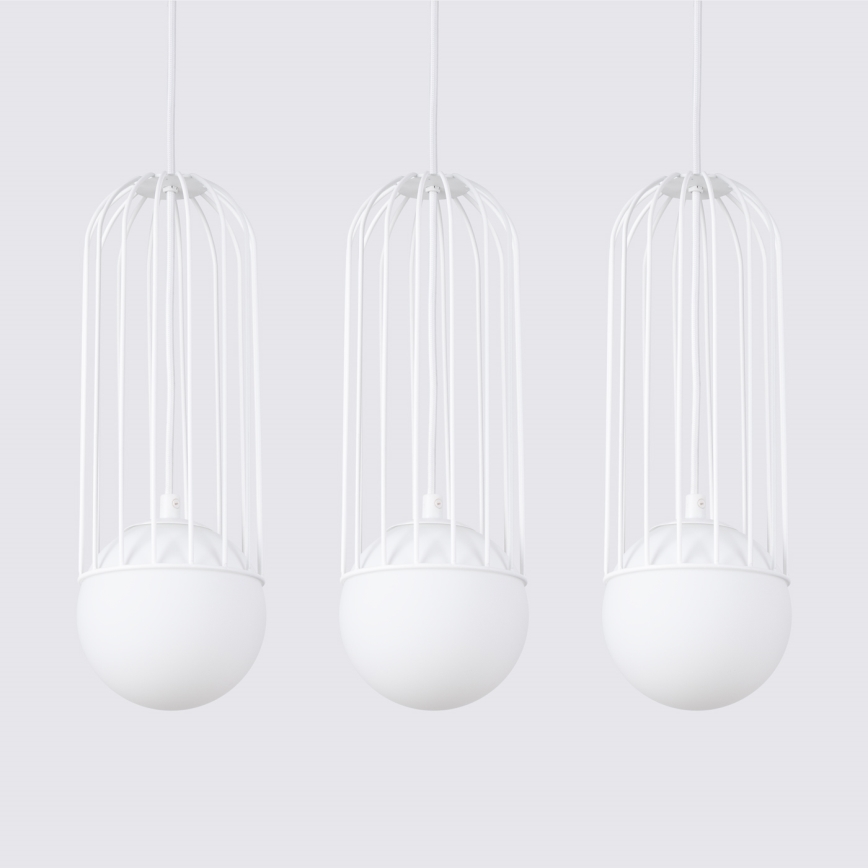 Lustra ar auklu BRINA 3xG9/8W/230V balta