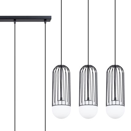 Lustra ar auklu BRINA 3xG9/8W/230V melna