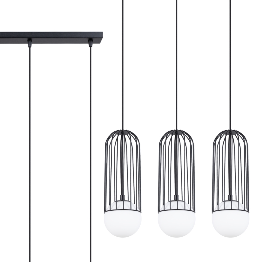 Lustra ar auklu BRINA 3xG9/8W/230V melna