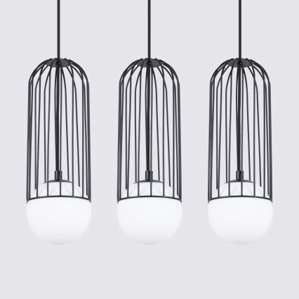 Lustra ar auklu BRINA 3xG9/8W/230V melna
