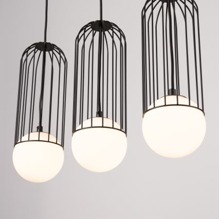 Lustra ar auklu BRINA 3xG9/8W/230V melna