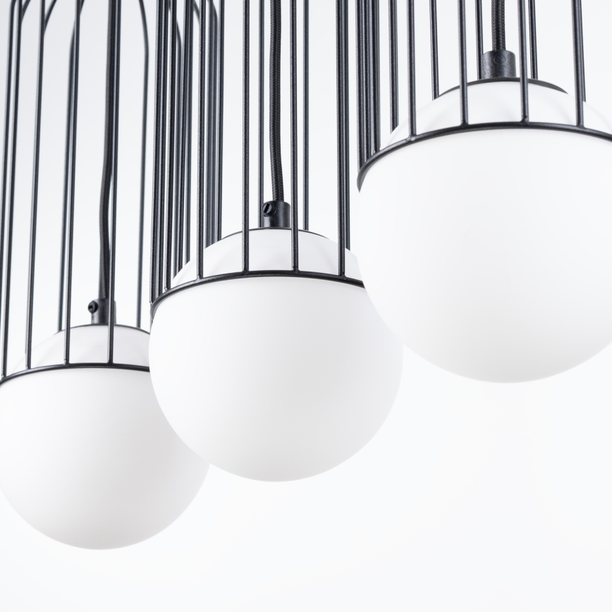 Lustra ar auklu BRINA 3xG9/8W/230V melna