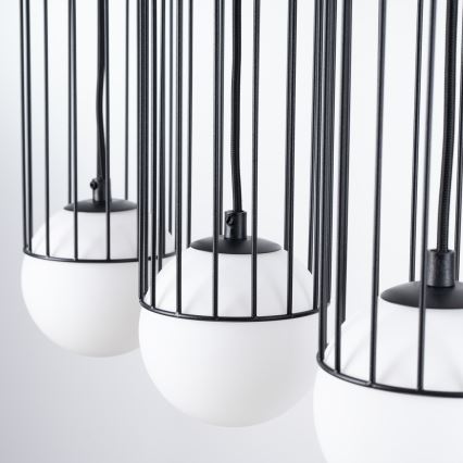 Lustra ar auklu BRINA 3xG9/8W/230V melna