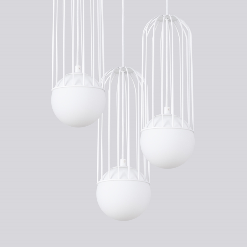 Lustra ar auklu BRINA 3xG9/8W/230V balta