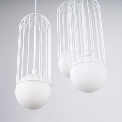 Lustra ar auklu BRINA 3xG9/8W/230V balta