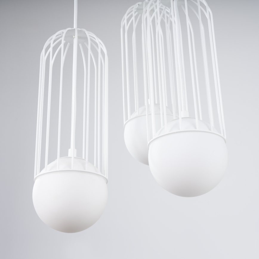 Lustra ar auklu BRINA 3xG9/8W/230V balta