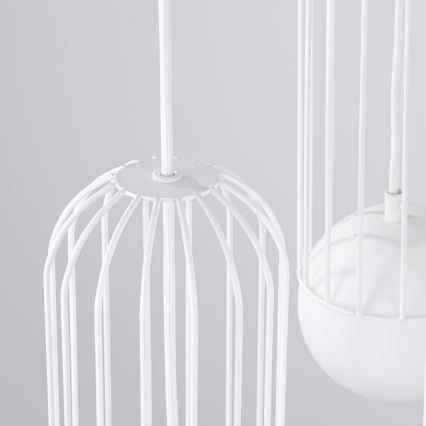 Lustra ar auklu BRINA 3xG9/8W/230V balta