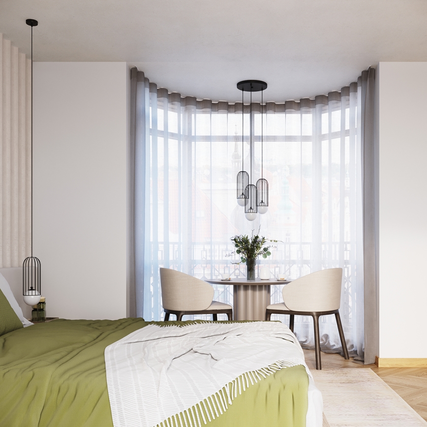 Lustra ar auklu BRINA 3xG9/8W/230V melna