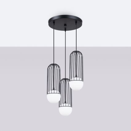 Lustra ar auklu BRINA 3xG9/8W/230V melna