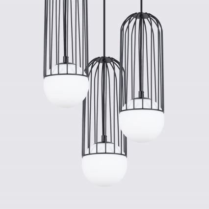 Lustra ar auklu BRINA 3xG9/8W/230V melna