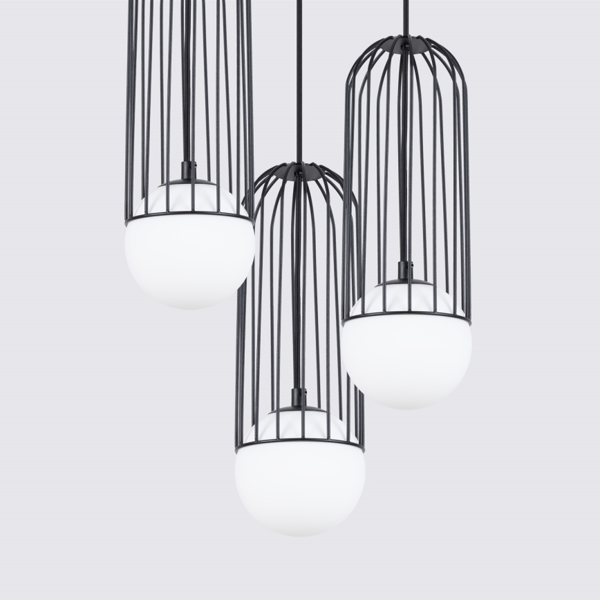 Lustra ar auklu BRINA 3xG9/8W/230V melna