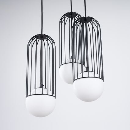 Lustra ar auklu BRINA 3xG9/8W/230V melna