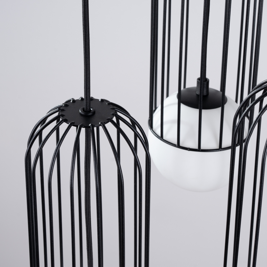 Lustra ar auklu BRINA 3xG9/8W/230V melna