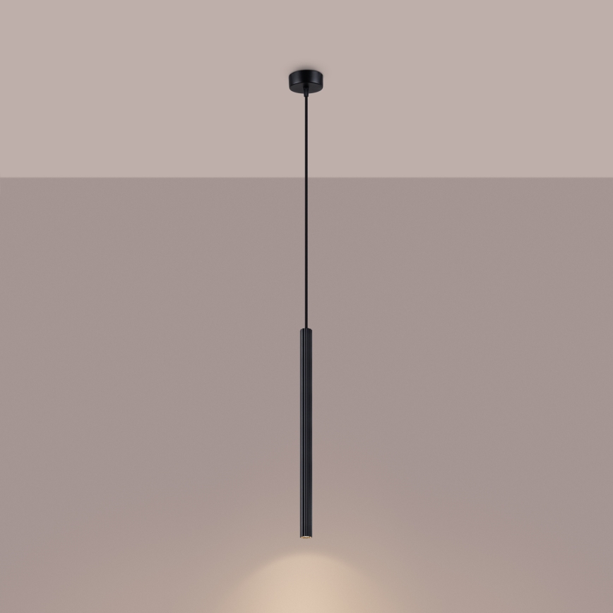 Lustra ar auklu ARCHE 1xG9/8W/230V melna