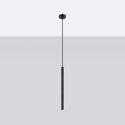 Lustra ar auklu ARCHE 1xG9/8W/230V melna