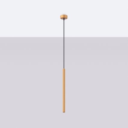 Lustra ar auklu ARCHE 1xG9/8W/230V zelta