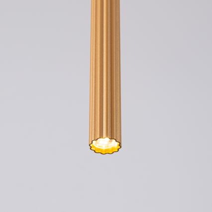 Lustra ar auklu ARCHE 1xG9/8W/230V zelta