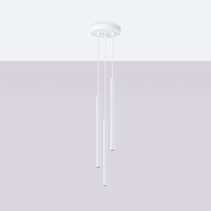 Lustra ar auklu ARCHE 3xG9/8W/230V balta
