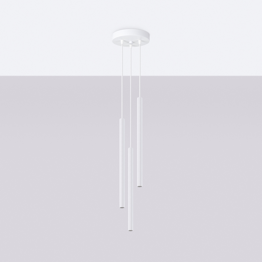 Lustra ar auklu ARCHE 3xG9/8W/230V balta