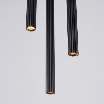Lustra ar auklu ARCHE 3xG9/8W/230V melna
