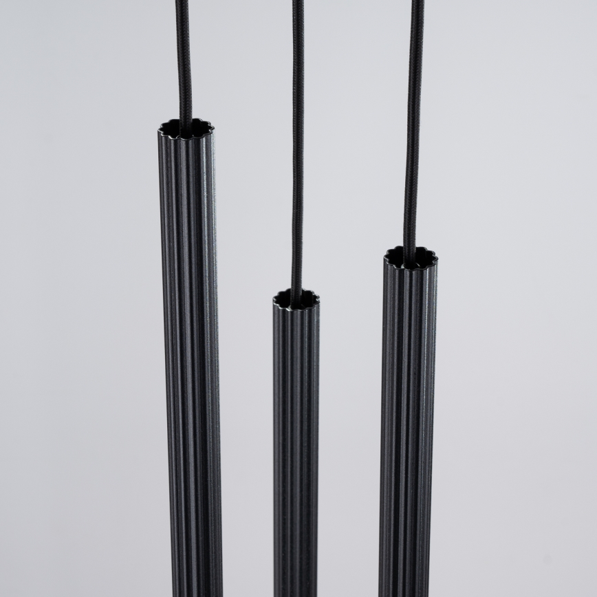 Lustra ar auklu ARCHE 3xG9/8W/230V melna