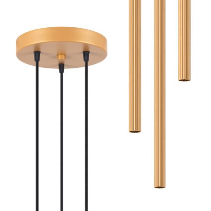 Lustra ar auklu ARCHE 3xG9/8W/230V zelta