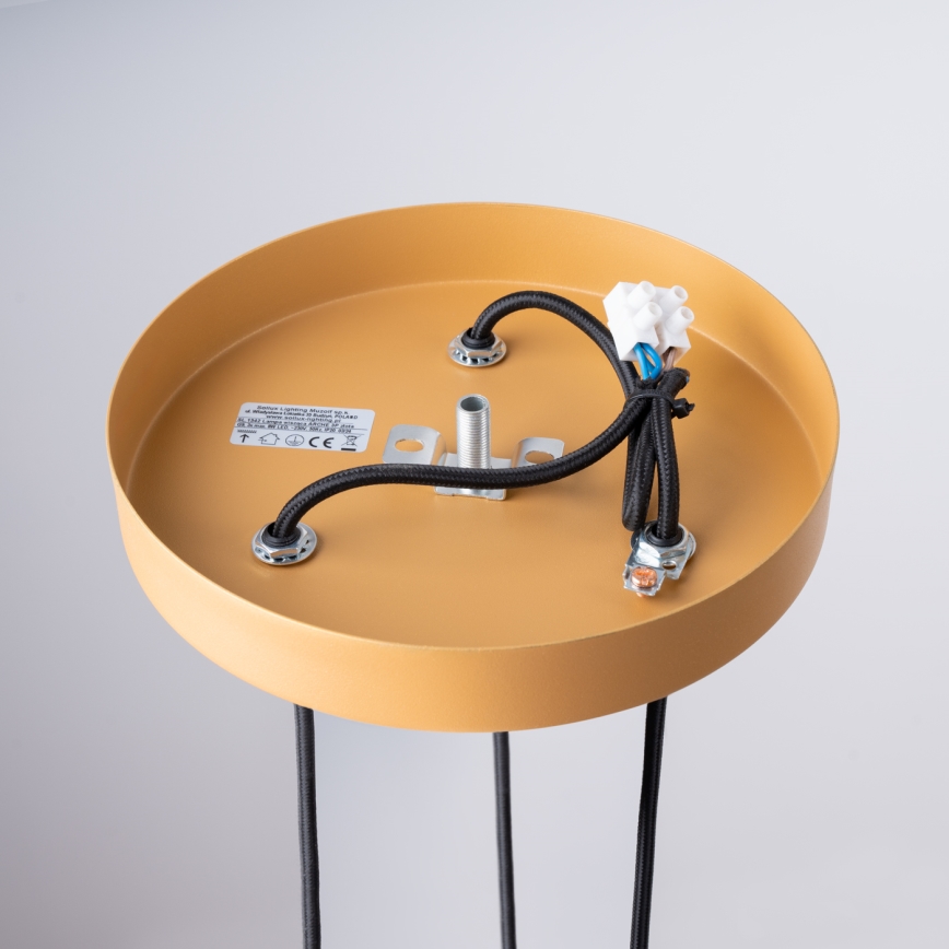 Lustra ar auklu ARCHE 3xG9/8W/230V zelta